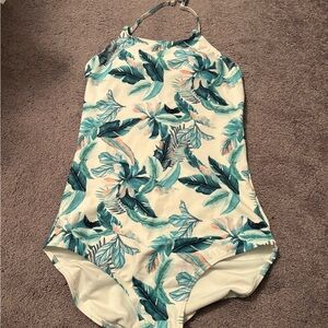 Tropical Leaf Print Woman’s Swimsuit